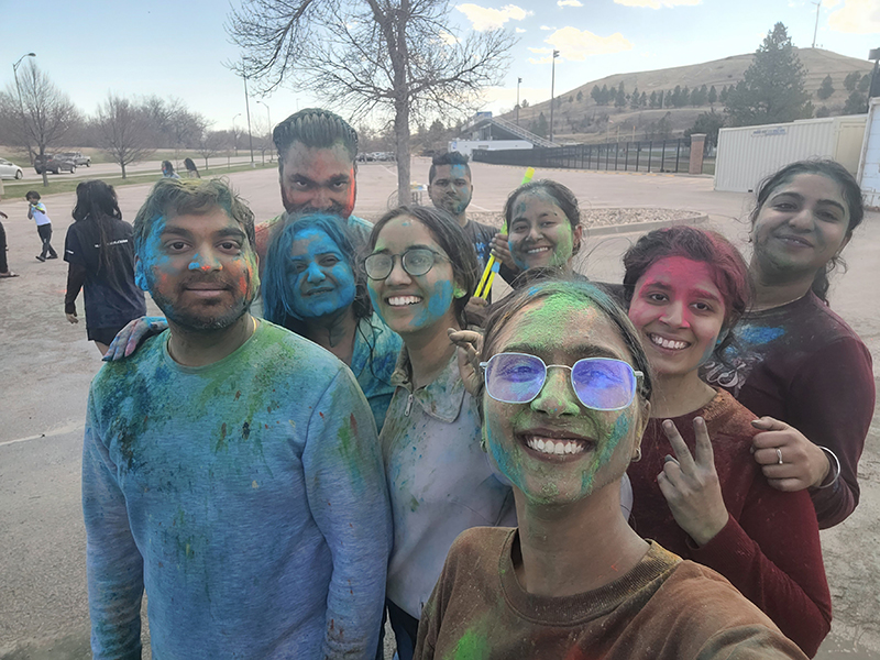 The Colors of Spring: Mines Student India Organization Hosts Community Hindu Holi Celebration